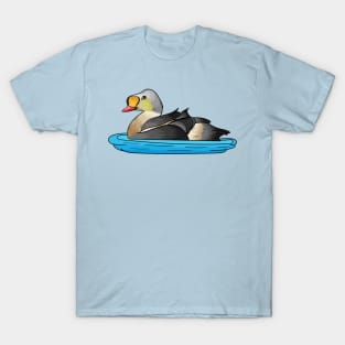 King eider bird cartoon illustration T-Shirt